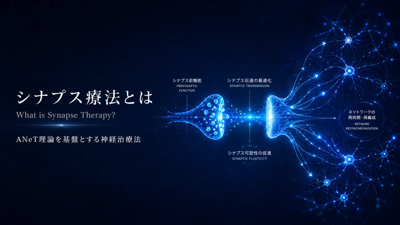 シナプス療法とは — ANeT理論を基盤とした神経治療法の説明画像